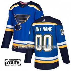 Lasten NHL St. Louis Blues Custom Adidas 2017-2018 Sininen Authentic